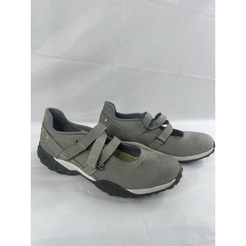Timberland Smart Womens 7M Gray Leather Mary Jane Smart Comfort Walking Shoes